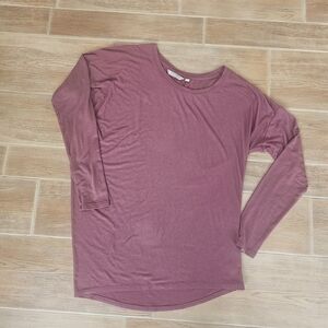 Athleta Asymmetric Women's Long Sleeve Top, Size Medium, Soft Modal Blend
